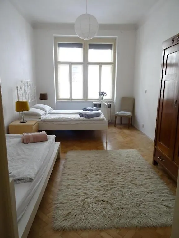 Garden Apartment On Art Nouveau Street In Central Prag