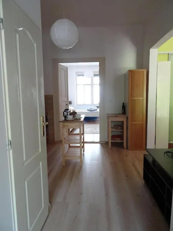 Garden Apartment On Art Nouveau Street In Central Prag